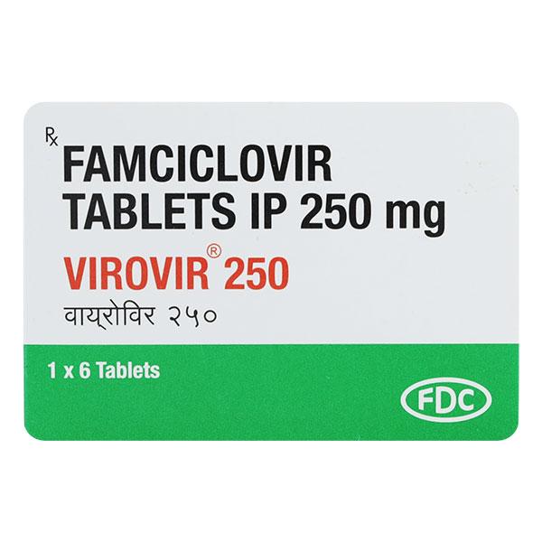 Virovir 250mg Tablet 6'S
