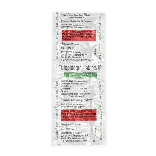 Clopilet 150mg Tablet 10'S