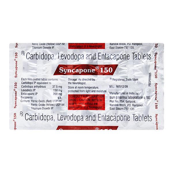 Syncapone 150mg Tablet 10'S - Global Surgicals
