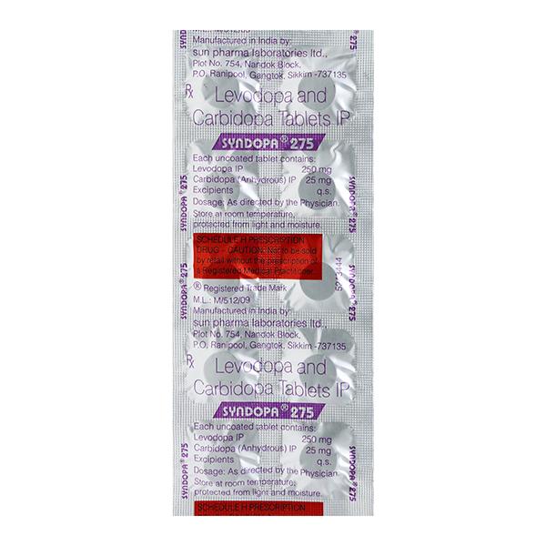 Syndopa 275mg Tablet 10'S - Global Surgicals