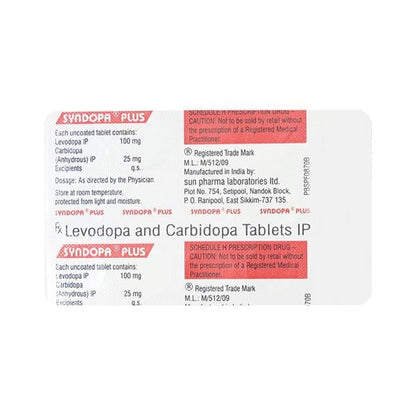 SYNDOPA PLUS Tablet 15's - Global Surgicals