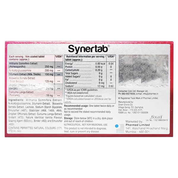 Synertab Tablet 10'S - Global Surgicals