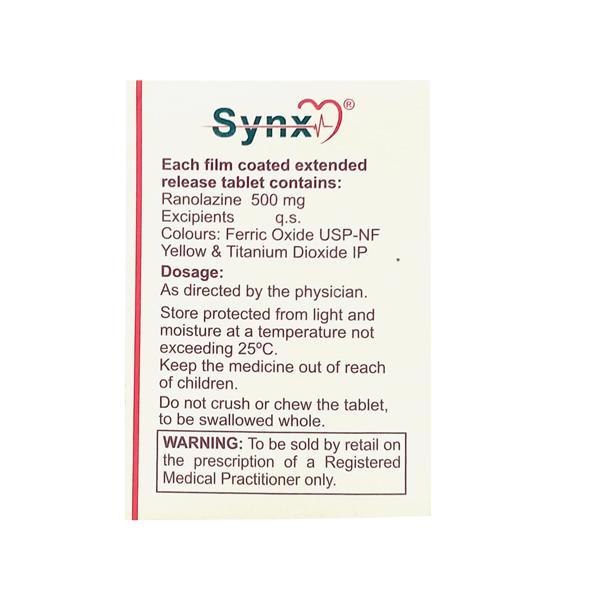 Synx 500mg Tablet 10'S - Global Surgicals