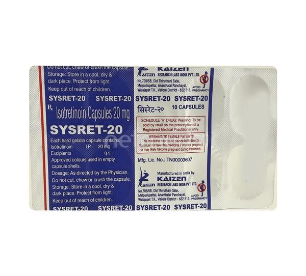 Sysret 20mg Capsule 10'S - Global Surgicals