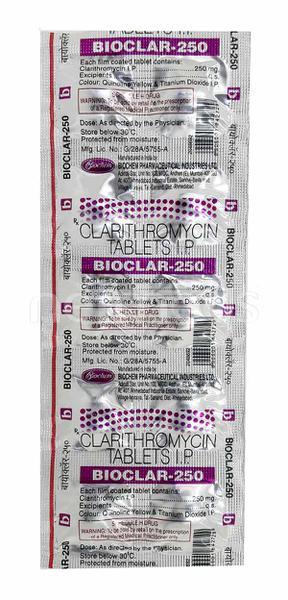 Bioclar 250mg Tablet 10'S