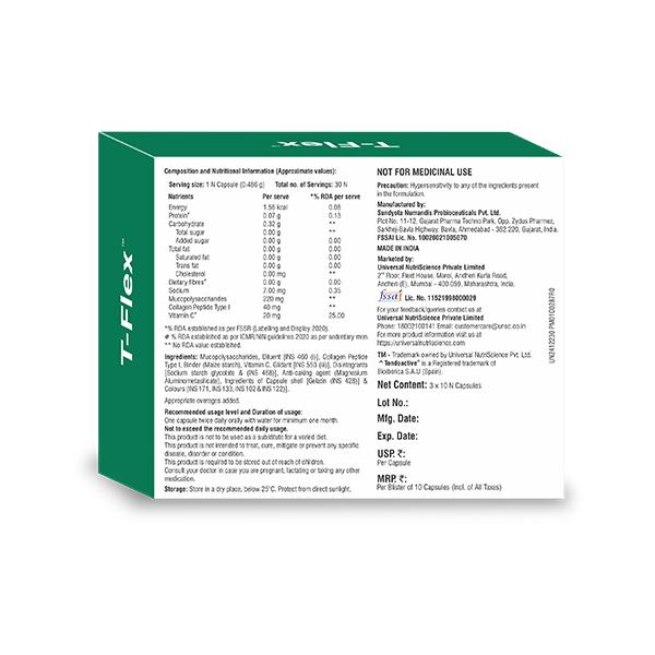 T FLEX Capsule 10's - Global Surgicals