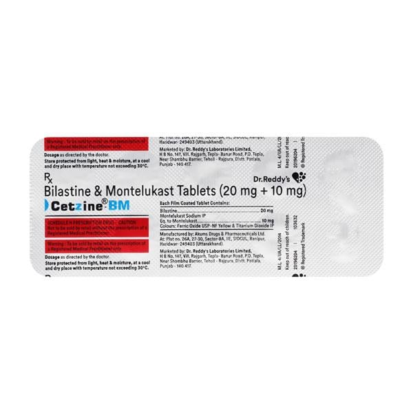 CETZINE BM Tablet 10's