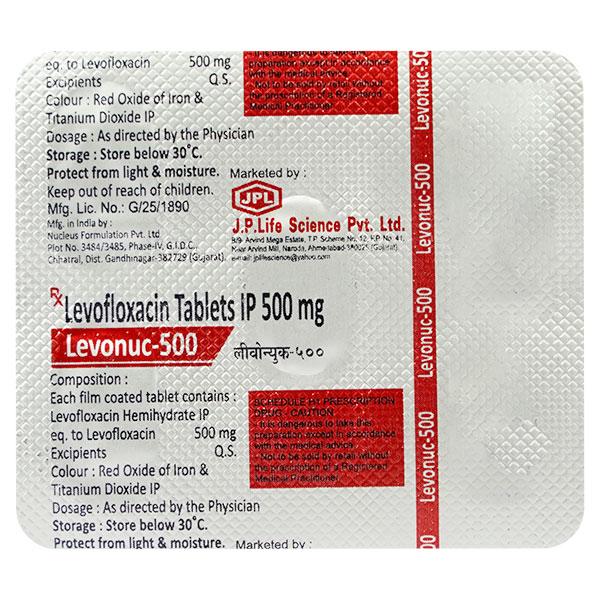 LEVONUC 500 Tablet 5's