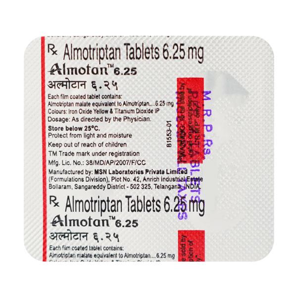 Almotan 6.25mg Tablet 4'S