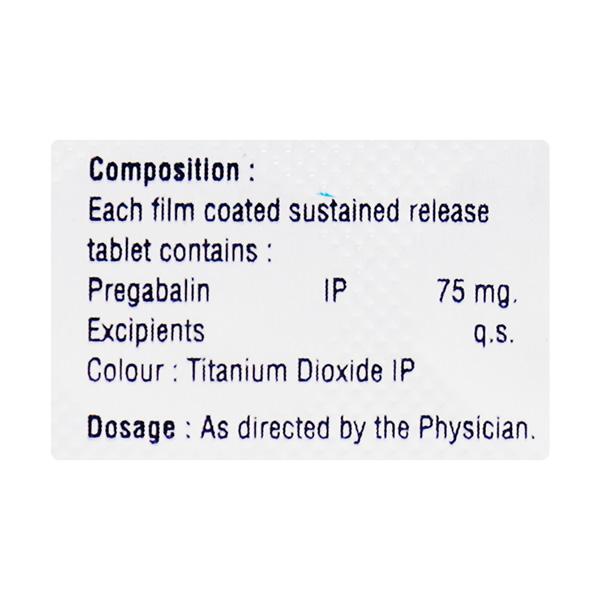 Nurogab 75mg Tablet 10'S