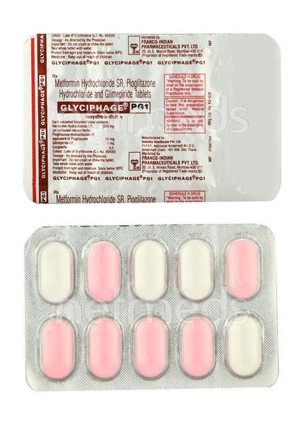 Glyciphage PG 1mg Tablet 10'S