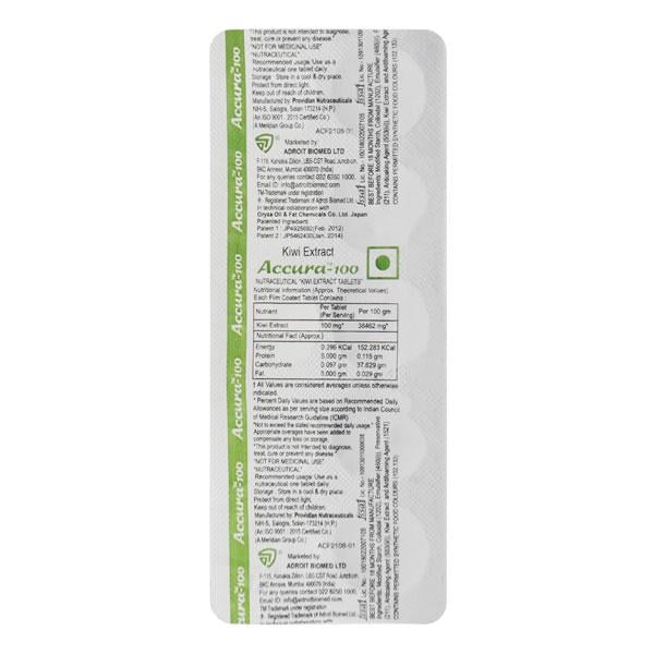 ACCURA 100 Tablet 10's