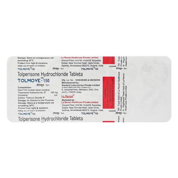 Tolmove 150mg Tablet 10'S