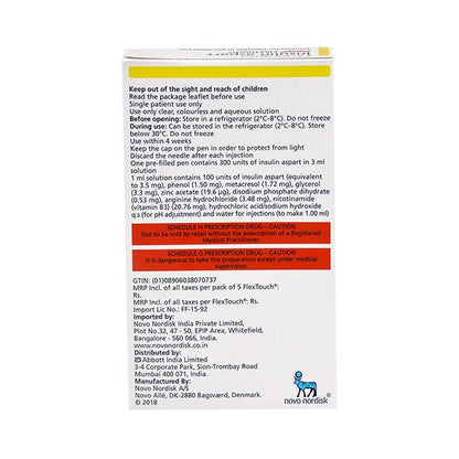 FIASP FLEXTOUCH 100iu Pen 3ml