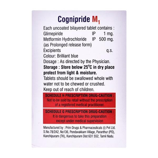 COGNIPRIDE M 1mg Tablet 10's