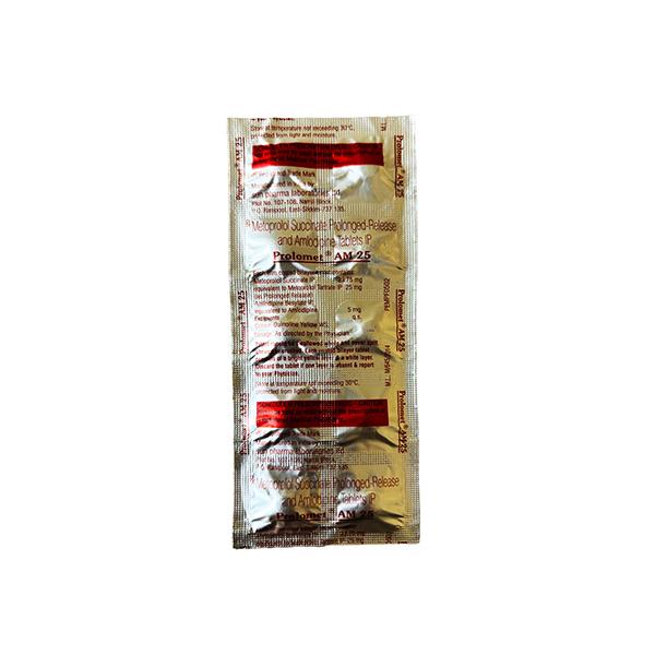 Prolomet AM 25mg Tablet 10'S