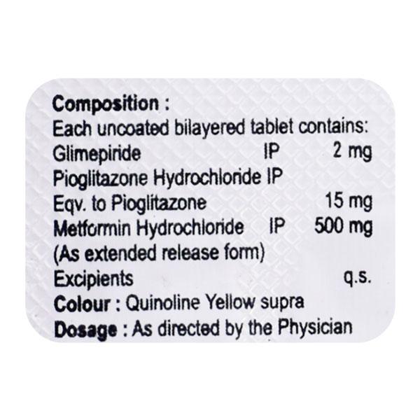 ACCUGLIM MP 2MG TABLET 10'S