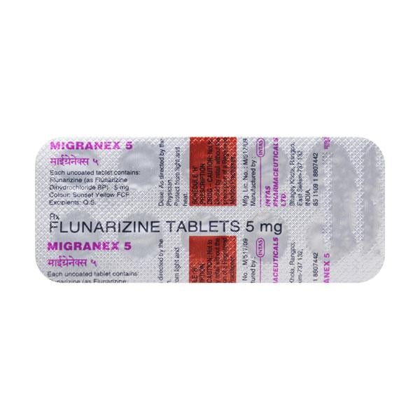 Migranex 5mg Tablet 10'S