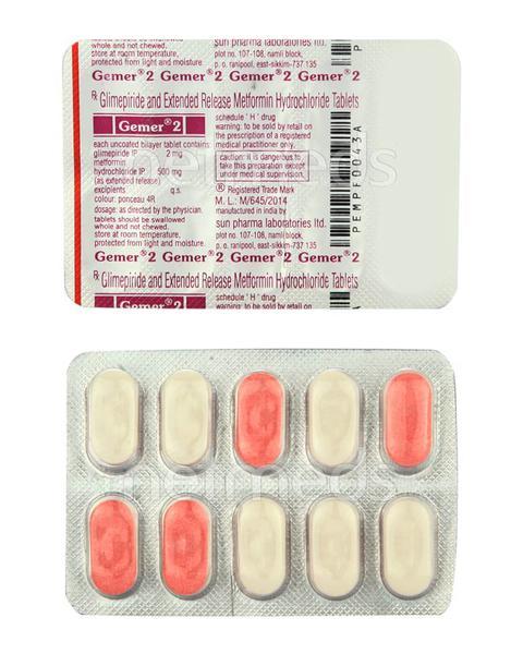 Gemer 2mg Tablet 10'S