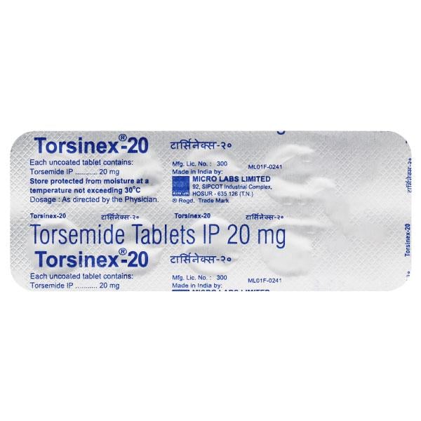 Torsinex 20mg Tablet 10'S