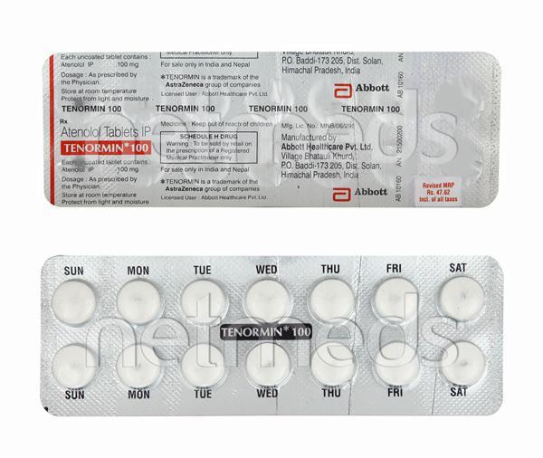 Tenormin 100mg Tablet 14'S