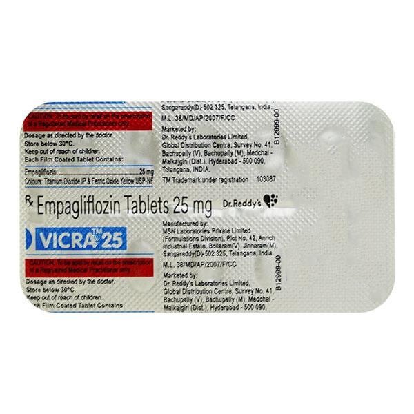 VICRA 25 Tablet 10's