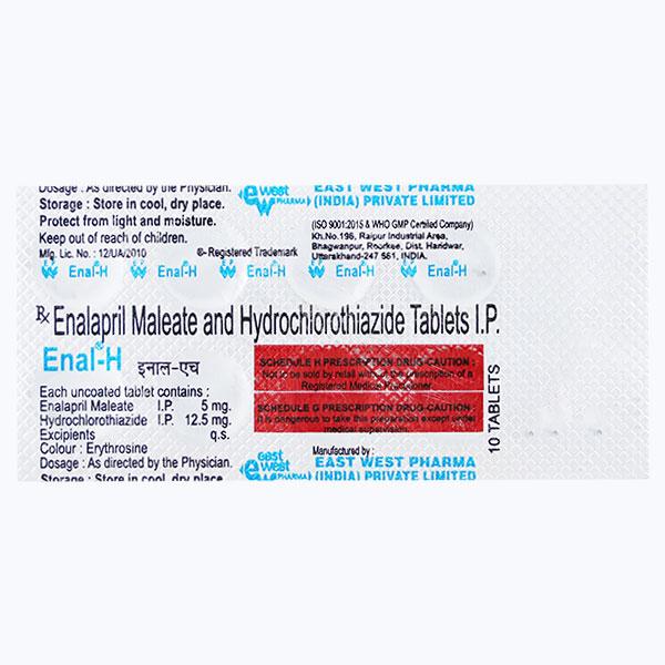 Enal H 5mg Tablet 10'S