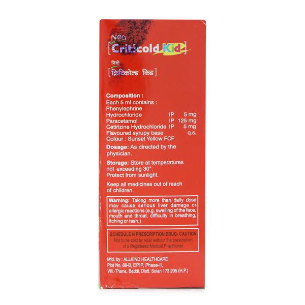 CRITICOLD KID NEO Syrup 60ml