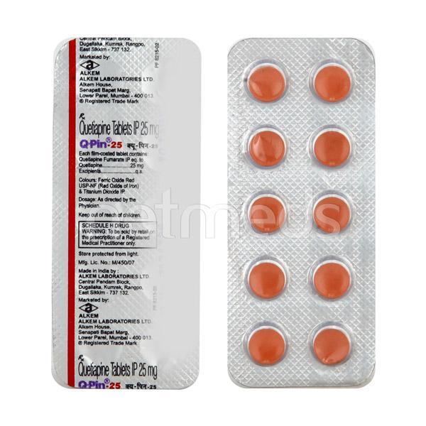 Q Pin 25mg Tablet 10'S