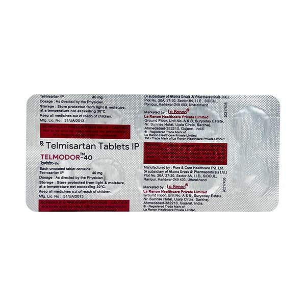 TELMODOR 40 Tablet 10's