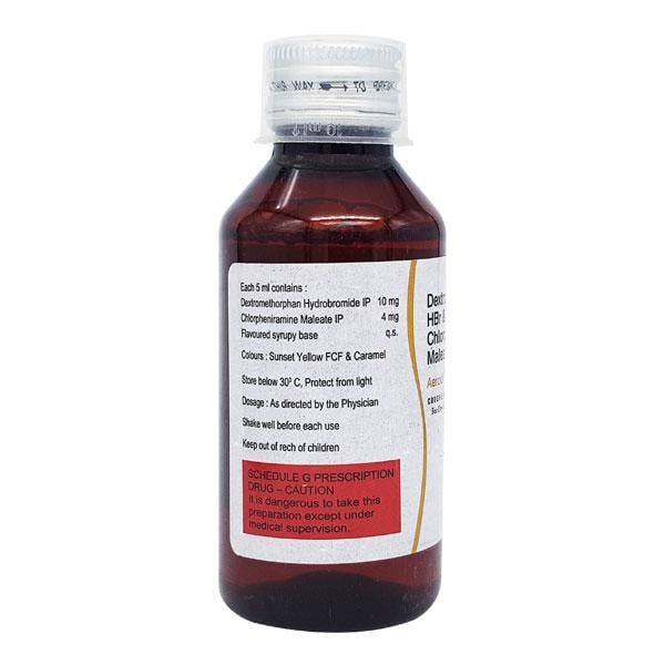 Aerodil DX Sugar Free Raspberry Flavour Dry Cough Syrup 100ml