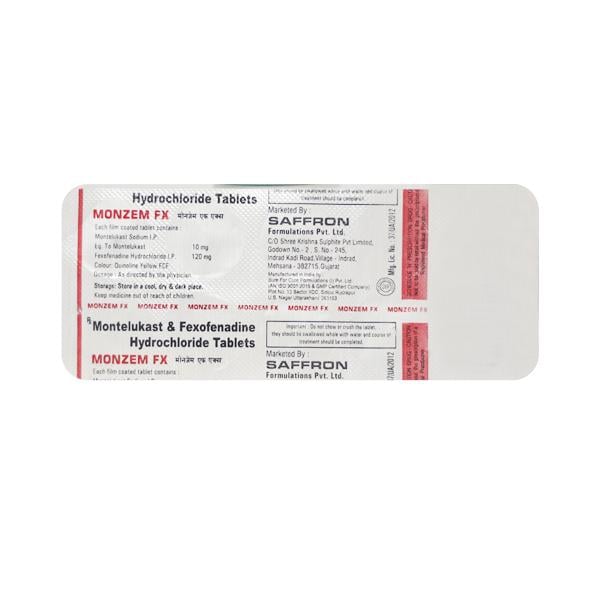 Monzem FX 10/120mg Tablet 10'S