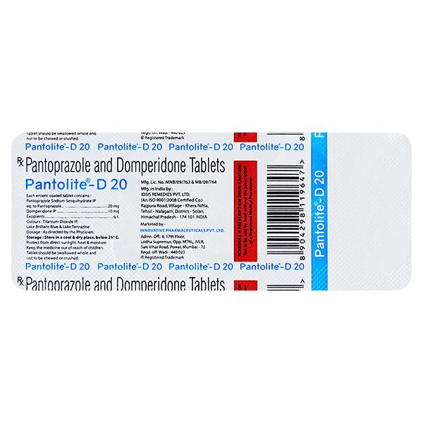 PANTOLITE D 20 Tablet 10's