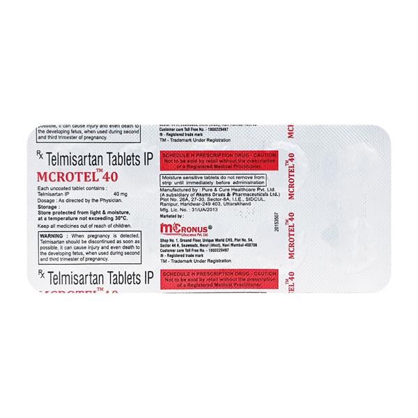 MCROTEL 40mg Tablet 10's