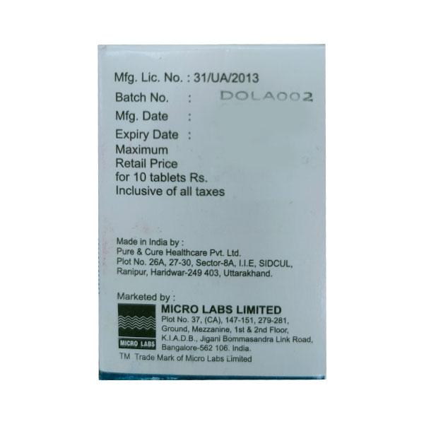 Dolo 1000 Tablet 10'S