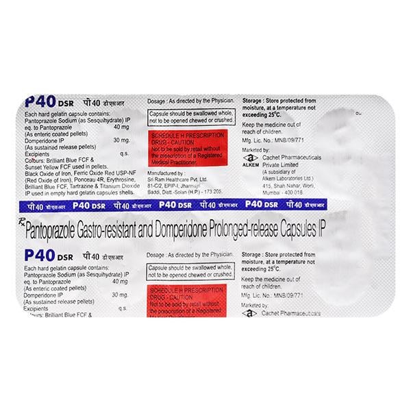 P40 DSR 30/40mg Capsule 10'S