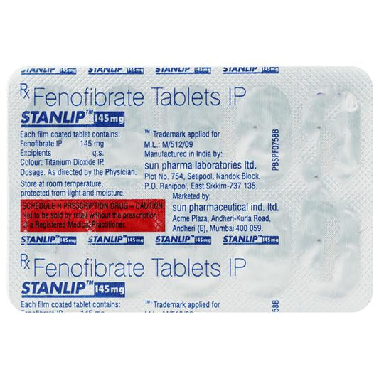 Stanlip 145mg Tablet 10'S