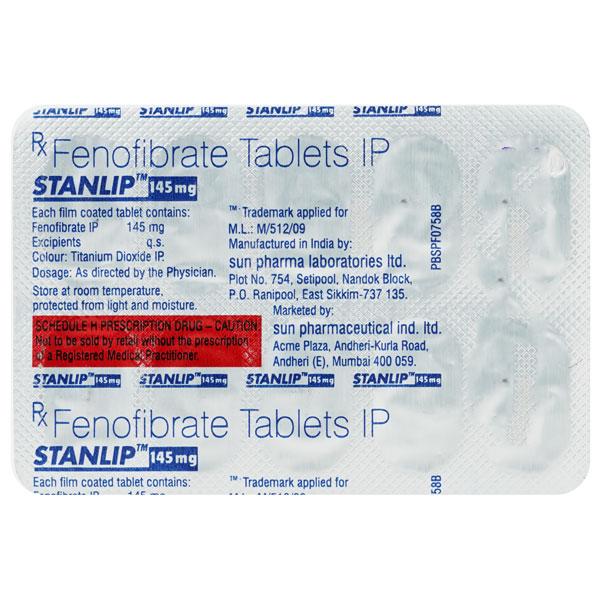 Stanlip 145mg Tablet 10'S