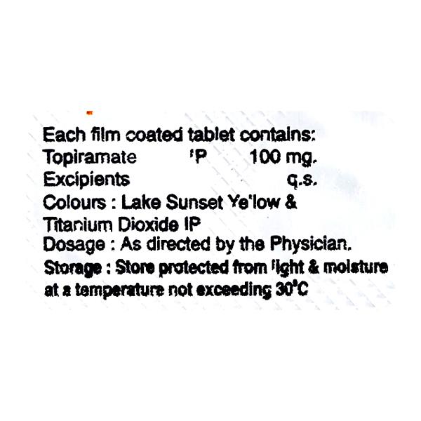 Topamed 100mg Tablet 10'S