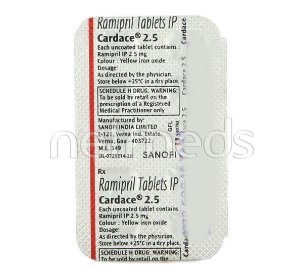 Cardace 2.5mg Tablet 10'S