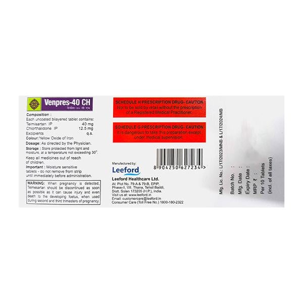 VENPRES 40 CH Tablet 10's