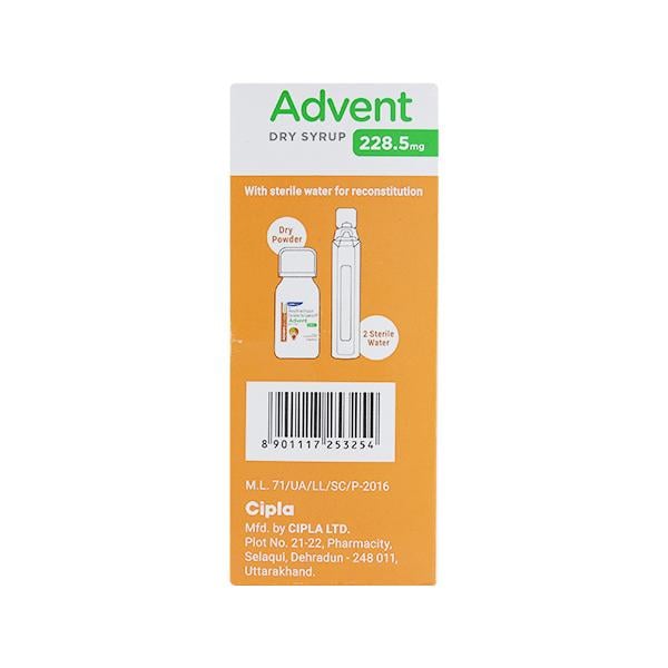 ADVENT TANGY ORANGE FLAVOUR 228.5mg Dry Syrup 60ml