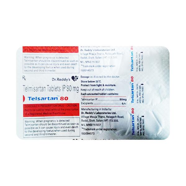 TELSARTAN 80 Tablet 15's