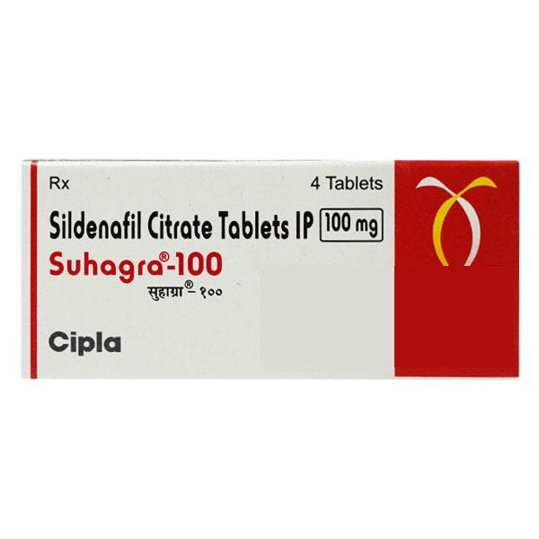 Suhagra 100mg Tablet 4'S