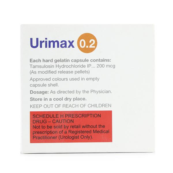 URIMAX 0.2mg Capsule 15's