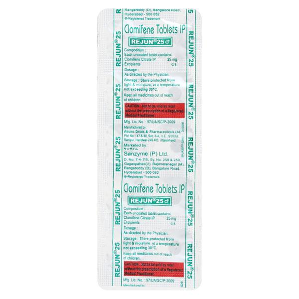 Rejun 25mg Tablet 10'S