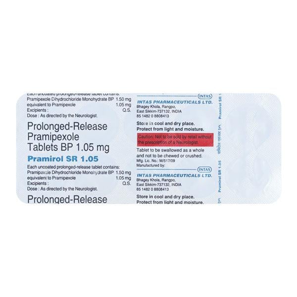 Pramirol SR 1.05mg Tablet 10'S