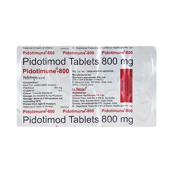 PIDOTIMUNE 800mg Tablet 10's