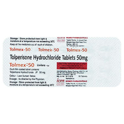 Tolmex 50mg Tablet 10'S