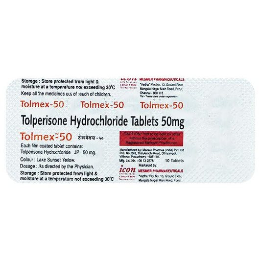Tolmex 50mg Tablet 10'S